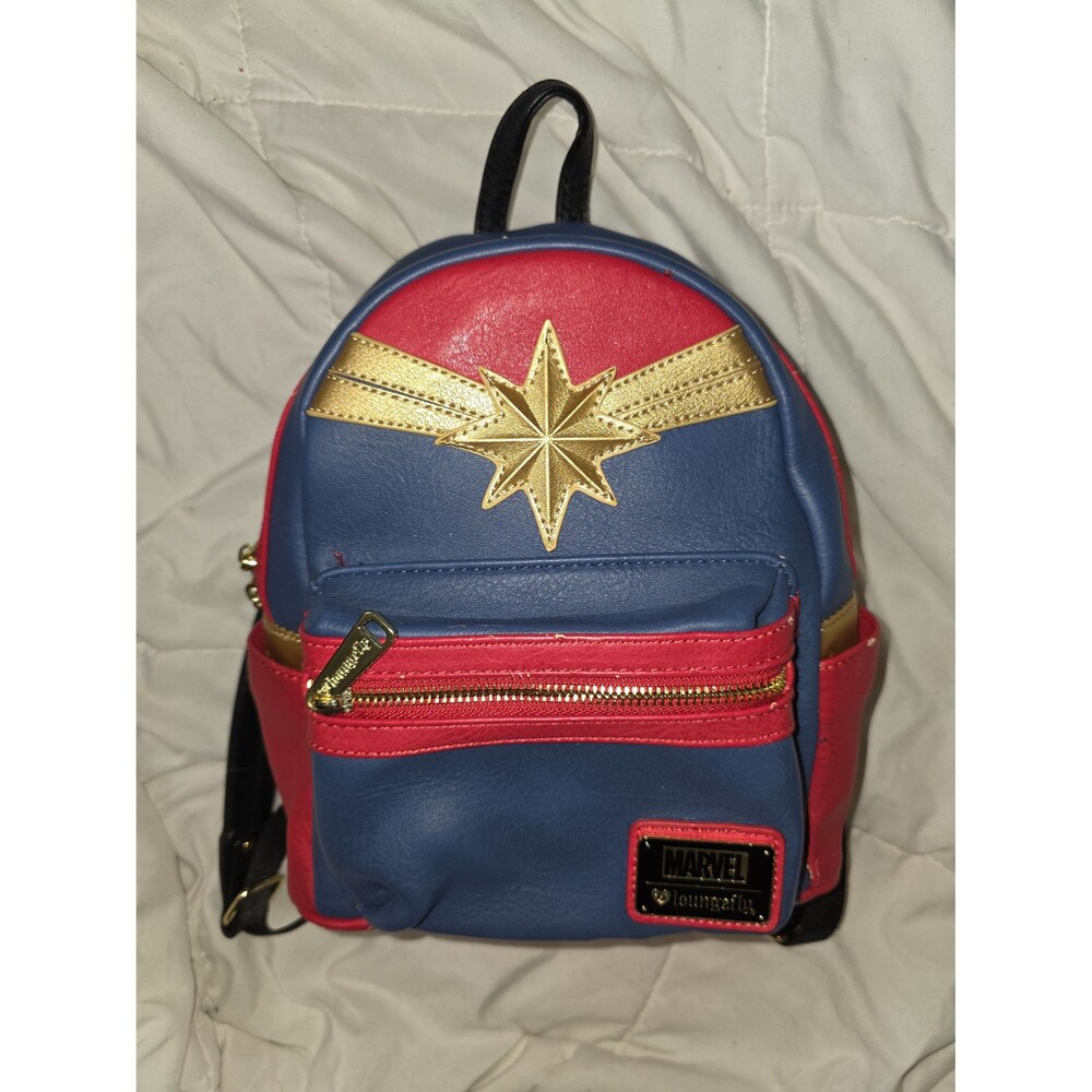 Loungefly marvel Captain America mini backpack bookbag purse bag tote!